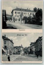 9500 Wil SG 1907 Foto AK Krankenhaus Obere Bahnhofstrasse