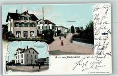 9244 Niederuzwil 1906 Foto AK Dorfstrasse Leih- und Sparkasse
