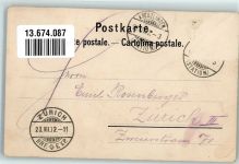 8280 Kreuzlingen Lithographie Thurg. Kantonal Turnfest 1902