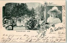 9000 St. Gallen S. Gallo Relief AK Kinderfest 1905