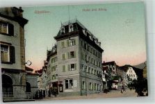 9450 Altstätten SG 1933 Foto AK Hotel drei König Zensiert