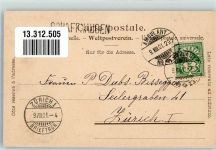 8200 Schaffhausen Sciaffusa 1901 Foto AK Centenarfeier 1301-1901 Bahnpost Zug 29o Nr. 23