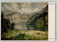 3718 Kandersteg Künstlerkarte sign. Stephan, K. Oeschinensee