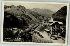 Klausenpass 1930 Foto AK Omnibus Auto Hotel Klausenpasshöhe