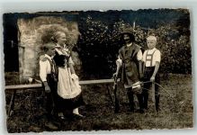3186 Düdingen - Kinder Tracht Armbrust Ort lt. Fotograf