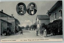 1262 Eysins Foto AK Straße Bildnis Juste und Urbain Olivier