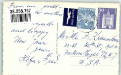 3780 Gstaad 1961 Winter Luftpost