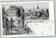 3250 Lyss 1901 Foto AK Brauerei Gasthaus Kirche
