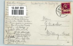 9244 Niederuzwil 1934 Foto AK Gasthaus und Metzgerei zum Löwen Ort handschriftlich