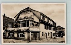 4438 Langenbruck 1928 Foto AK Hotel Bären