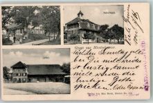 3225 Müntschemier 1908 Gebrauchsspuren Gasthaus Löffel Käserei Schulhaus