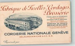 1200 Genève Genf Gebrauchsspuren Fabrik de Ficelles Leim löst sich Besuchsanzeige
