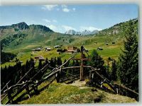 3987 Riederalp Foto AK Wegkreuz Hotel Riederalp