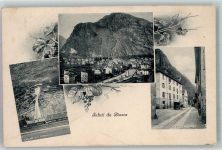 6710 Biasca 1916 Foto AK Eisenbahn Wasserfall Via alla Stazione