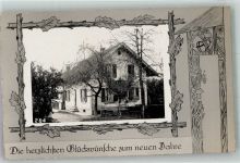 2560 Nidau 1927 Foto AK Neujahrsgrüsse Ort handschriftlich
