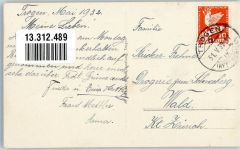 9043 Trogen Foto AK Ziege Kühe Tracht Dorfplatz Alpaufzug Auto