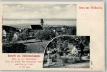 9427 Wolfhalden 1906 Foto AK Schlachten - Denkmal Kirche