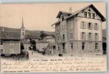 2105 Travers 1907 Foto AK Rue du Pont Kirche