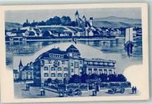 8640 Rapperswil SG 1905 Nota Auto Kutsche Hotel Post