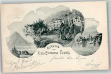 6900 Lugano 1898 Foto AK Hotel Villa Castagnola