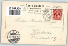 6900 Lugano 1898 Foto AK Hotel Villa Castagnola