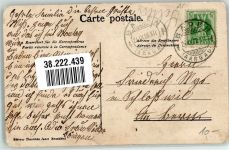 5400 Baden 1908 Gebrauchsspuren Blumen Enzian