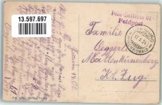 8737 Gommiswald Foto AK Feldpost Feld-Batterie 61 Kirche
