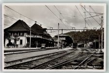 Langnau im Emmental Neuer Bahnhof Bahnhof Schweiz 1938 Foto AK