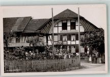 3271 Radelfingen b. Aarberg Foto AK Feldpost Radfahrer KP: III/4 Gasthaus zum Schwanen