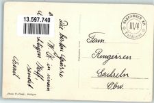 3271 Radelfingen b. Aarberg Foto AK Feldpost Radfahrer KP: III/4 Gasthaus zum Schwanen