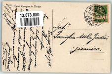 8000 Zürich 1924 Foto AK Auto Hotel Commercio Zurigo Bahnpost Zug 170