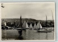 8000 Zürich 1928 Foto AK Segelboote Am Alpenquai