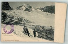 3822 Lauterbrunnen Foto AK Schlittenpartie Eigergeltscher