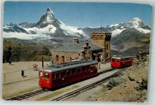 3920 Zermatt 1965 - Bahnhof Gornergrat Zahnradbahn Matterhorn