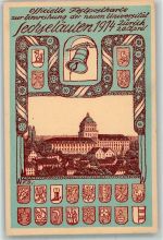 8000 Zürich Lithographie / Künstlerkarte Sechseläuten 1914 Einweihung der neuen Universität