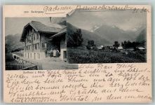3952 Susten 1900 Foto AK Sustenpass Gasthaus zum Bären