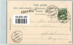 8500 Frauenfeld 1905 Foto AK Kurzdorf Straße