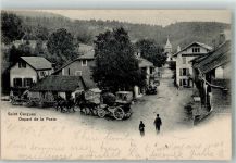 St-Cergue Postkutsche Postkutsche Schweiz 1901 Foto AK