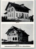 3205 Allenlüften 1935 Foto AK Bahnpost Zug 1870 Sekundarschulhaus