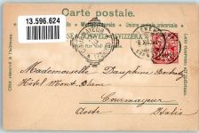 1134 Vufflens-le-Château 1903 Gebrauchsspuren Winterlithographie Schloss Vufflens
