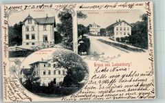 9426 Lutzenberg 1902 Foto AK Seiden- Geschäft Postamt Gasthaus z.Hohen Lust Schulhaus