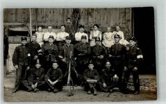 Embrach Bataillon 64 Gruppenfoto Ort lt. Stempel Militär Schweiz 1914