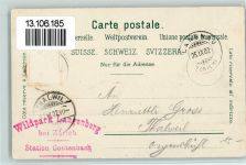 Langnau Wilpark Langenberg im Winter - Verlag Künzli Nr. 6900 AK Zoo 1902
