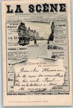 2300 La Chaux-de-Fonds 1902 Zeitungs AK Zeitung La Scene