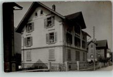 6472 Erstfeld 1913 Foto AK Straße Wohnhaus Ort handschriftlich