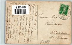 6472 Erstfeld 1913 Foto AK Straße Wohnhaus Ort handschriftlich