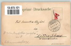 9000 St. Gallen S. Gallo 1900 Winterlithographie Unionbank Lingenbühl- Kirche mit Glitzerauflage