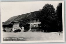8444 Henggart 1927 Foto AK Auto Gasthaus zum Bahnhof