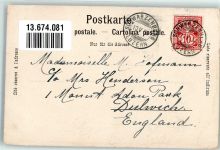 6103 Schwarzenberg LU 1899 Lithographie Postamt Hotel Kreuz