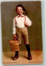 Kleiner Junge in landestypischer Tracht Tracht Schweiz 1908